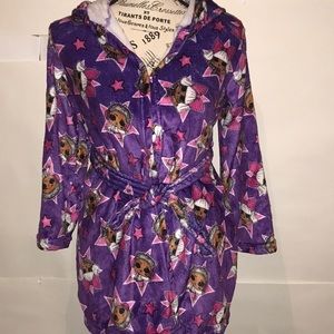 Kids Lol Robe size 8 with hood Very Nice!